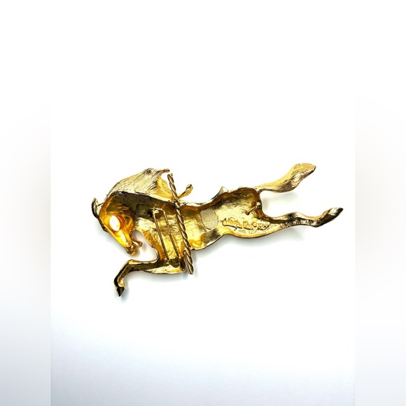 Christopher Ross 24kt. Gold Plated Carousel Horse Buckle & Belt main image 14